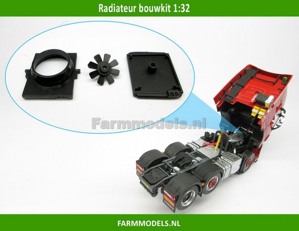 Gedetaileerde Radiateur (BOUWKIT) met losse vin 1:32