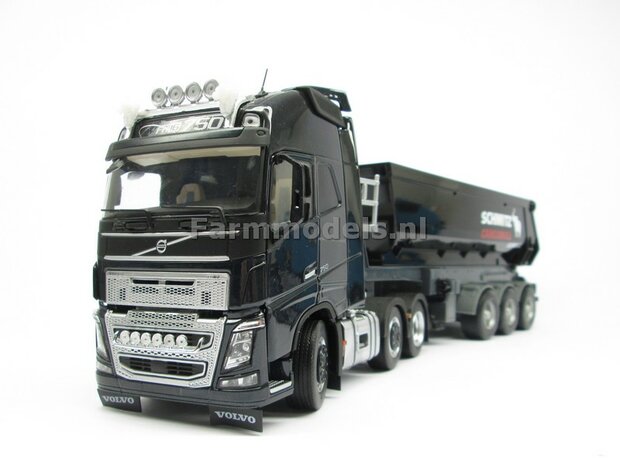 Sleep-/stuur-/lift as + Chassis deel t.b.v. VOLVO FH16 MarGe Models chassis BOUWKIT 1:32 (HTD)