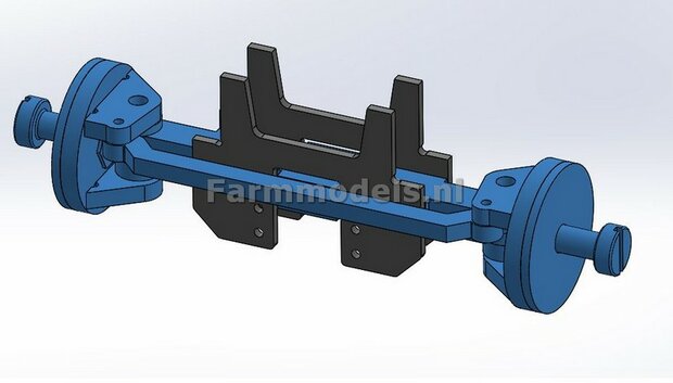 Sleep-/stuur-/lift as + Chassis deel t.b.v. VOLVO FH16 MarGe Models chassis BOUWKIT 1:32 (HTD)