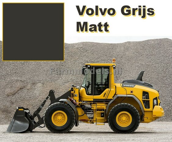 Volvo GRIJS MATT - Farmmodels series Spuitbus / Spraypaint - Farmmodels series = Industrie lak, 400ml. ook voor schaal 1:1 zeer geschikt 