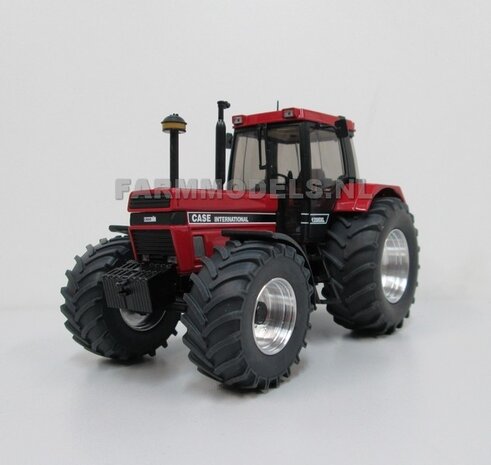 Aluminium Vooras velgen + bredere banden, geschikt voor de SCHUCO Case &amp; IH 1255 / 1455 (Massieve Aluminium velgen)   1:32            