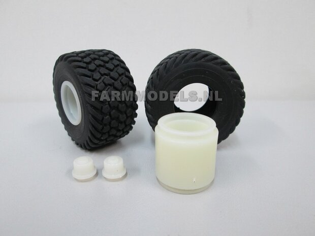 Brede banden Michelin profiel &Oslash; 41.5 mm + Resin velgen, asgat &Oslash; 3 mm
