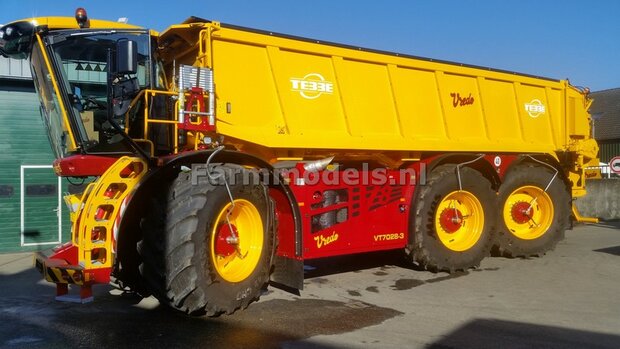 Vredo Trac VT 7028-2 + Tebbe strooi unit + Vredestein banden: Handgebouwd model 1:32  VOORBEELDFOTO