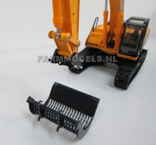 Puinriek Grof BOUWKIT voor snelwisselset 68000-68025 Rupskraan ROS New Holland / Hitachi 1:32 (HTD)