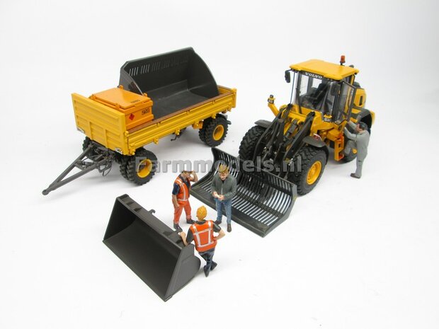 Opties Volvo L60H Shovel/ Voorbeeld foto&#039;s + VAB-STD snelwissel Brede banden etc. 1:32  AT3200120 