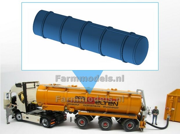 PVC Mestopleggertank ZONDER toebehoren 1:32 