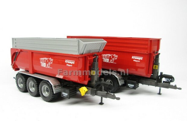 Krampe Haakarm carrier THL 30 L met afzetcontainer Big Body 750 1:32 Wiking WK77826