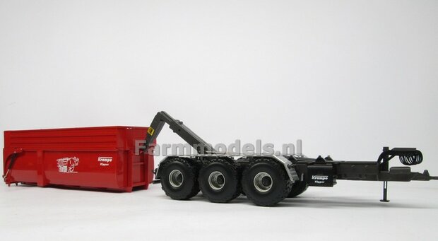 Krampe Haakarm carrier THL 30 L met afzetcontainer Big Body 750 1:32 Wiking WK77826