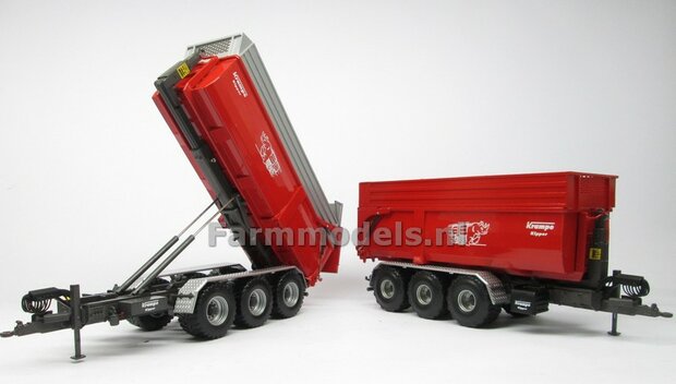 Krampe Haakarm carrier THL 30 L met afzetcontainer Big Body 750 1:32 Wiking WK77826