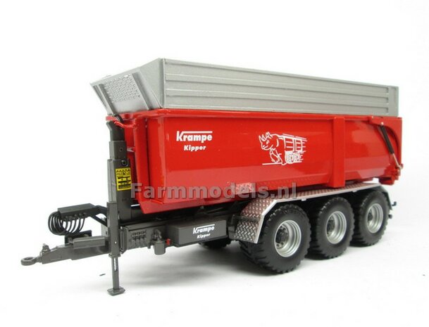 Krampe Haakarm carrier THL 30 L met afzetcontainer Big Body 750 1:32 Wiking WK77826