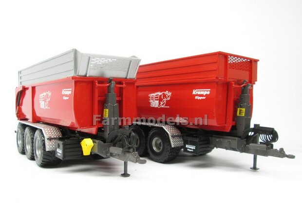 Krampe Haakarm carrier THL 30 L met afzetcontainer Big Body 750 1:32 Wiking WK77826