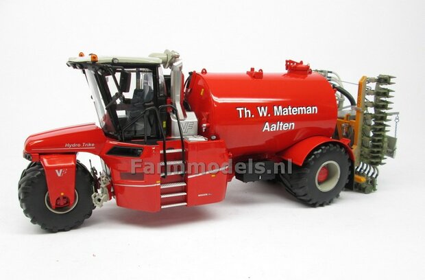 ND-VERVAET Hydro Trike, RED TANK + Th. W. Mateman LOGO 1:32 Marge Models  MM1819-Mateman-3