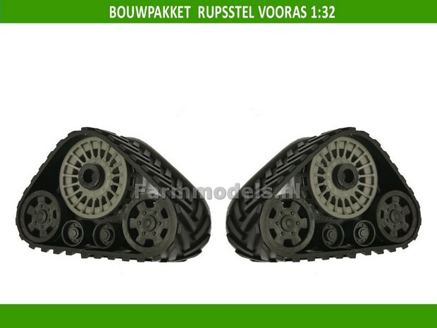 BOUWKIT GRIJS Rupsset VOORAS 24.6 mm wide met wielstel, 1:32 01314 G 