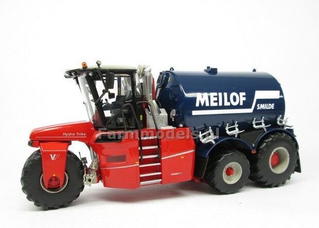 Rebuilt &amp; ND-VERVAET Hydro Trike XL, BLUE TANK + MEILOF LOGO 1:32 Marge Models  MM1819-Meilof-5