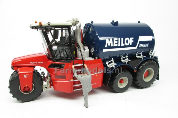 Rebuilt &amp; ND-VERVAET Hydro Trike XL, BLUE TANK + MEILOF LOGO 1:32 Marge Models  MM1819-Meilof-5