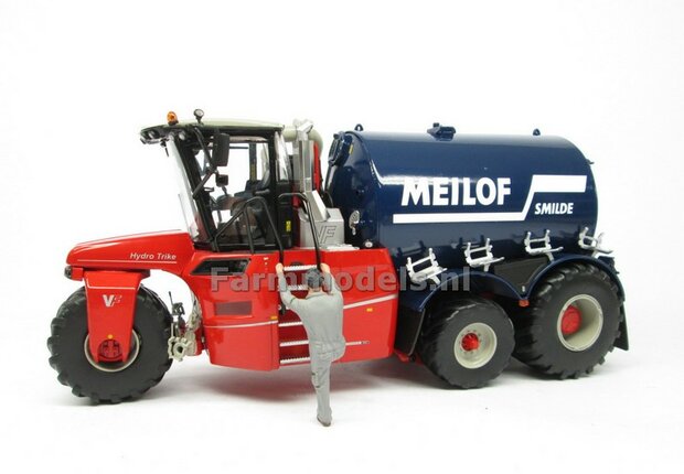 Rebuilt &amp; ND-VERVAET Hydro Trike XL, BLUE TANK + MEILOF LOGO 1:32 Marge Models  MM1819-Meilof-5