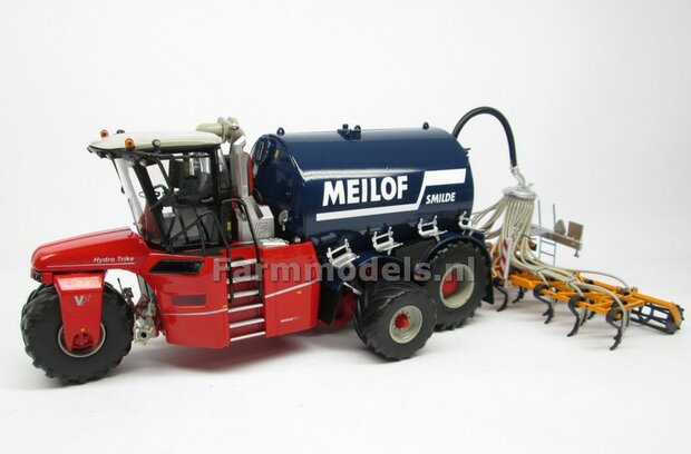 COMBISET: Rebuilt &amp; ND-VERVAET Hydro Trike XL BLUE TANK + MEILOF LOGO + VEENHUIS BOUWLANDBEMESTER,  1:32 Marge Models  MM1819-Meilof-5-COMBI