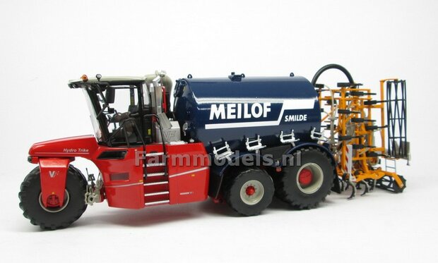 COMBISET: Rebuilt &amp; ND-VERVAET Hydro Trike XL BLUE TANK + MEILOF LOGO + VEENHUIS BOUWLANDBEMESTER,  1:32 Marge Models  MM1819-Meilof-5-COMBI