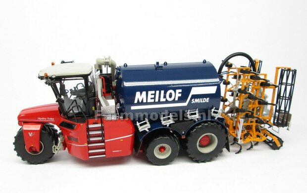 COMBISET: Rebuilt &amp; ND-VERVAET Hydro Trike XL BLUE TANK + MEILOF LOGO + VEENHUIS BOUWLANDBEMESTER,  1:32 Marge Models  MM1819-Meilof-5-COMBI