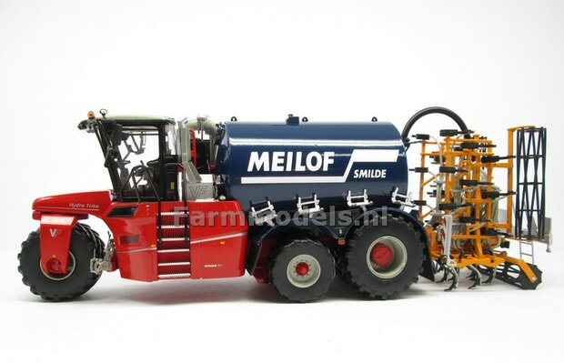 COMBISET: Rebuilt &amp; ND-VERVAET Hydro Trike XL BLUE TANK + MEILOF LOGO + VEENHUIS BOUWLANDBEMESTER,  1:32 Marge Models  MM1819-Meilof-5-COMBI