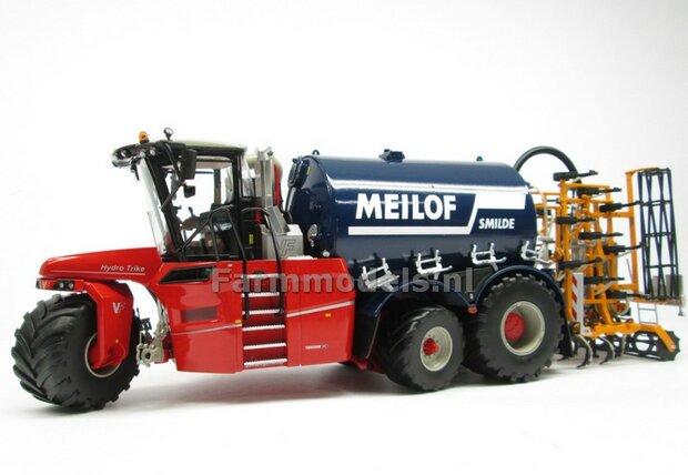 COMBISET: Rebuilt &amp; ND-VERVAET Hydro Trike XL BLUE TANK + MEILOF LOGO + VEENHUIS BOUWLANDBEMESTER,  1:32 Marge Models  MM1819-Meilof-5-COMBI