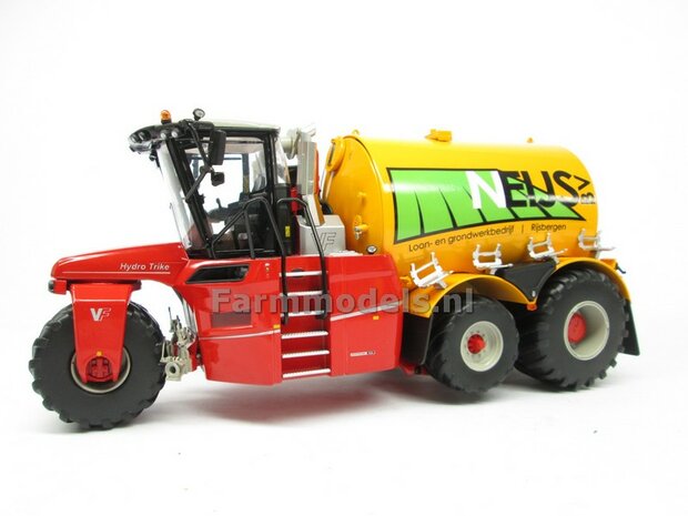 Rebuilt &amp; ND-VERVAET Hydro Trike XL, YELLOW RAL 1028 TANK + NEIJS LOGO 1:32 Marge Models  MM1819-NEIJS-5