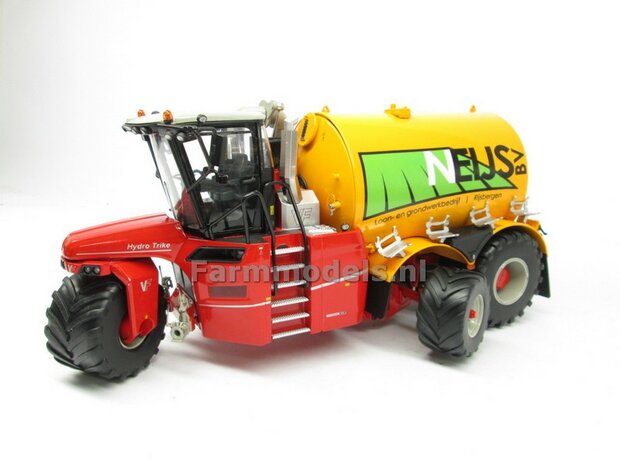 Rebuilt &amp; ND-VERVAET Hydro Trike XL, YELLOW RAL 1028 TANK + NEIJS LOGO 1:32 Marge Models  MM1819-NEIJS-5