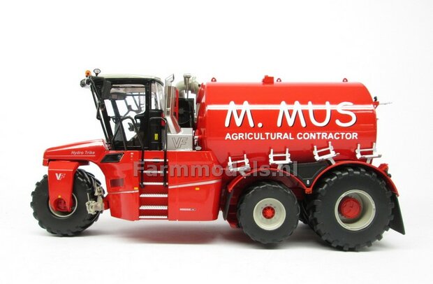 ND-VERVAET Hydro Trike XL, RED TANK + M. MUS LOGO 1:32 Marge Models  MM1819-MUS-5