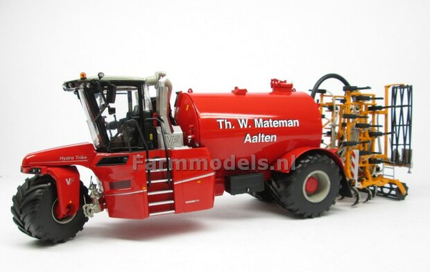 COMBISET: ND-VERVAET Hydro Trike + VEENHUIS Bouwlandbemester (Verkruimelrollen) RED TANK + Th. W. Mateman LOGO 1:32 Marge Models  MM1819-Mateman-3-COMBI