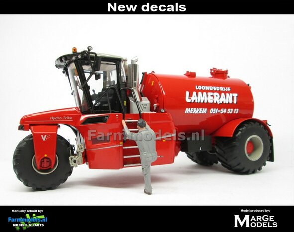 ND-VERVAET Hydro Trike, RED TANK + LAMERANT LOGO 1:32 Marge Models  MM1819-LAMERANT-3
