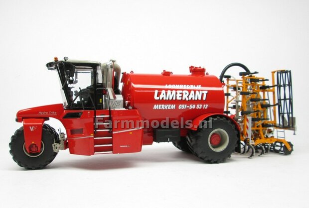 COMBISET: ND-VERVAET Hydro Trike + VEENHUIS Bouwlandbemester (Verkruimelrollen) RED TANK + LAMERANT LOGO 1:32 Marge Models  MM1819-LAMERANT-3-COMBI