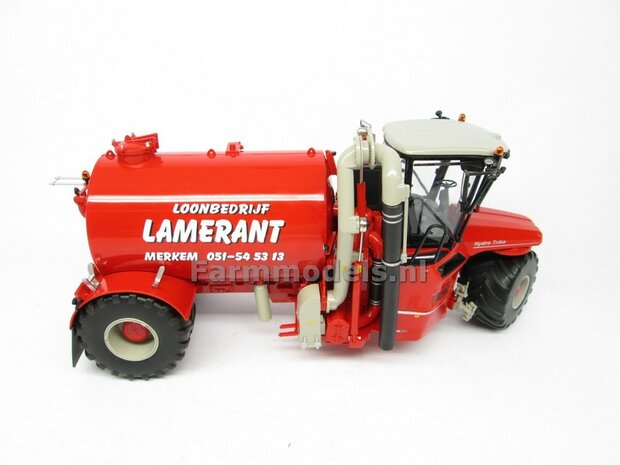 COMBISET: ND-VERVAET Hydro Trike + VEENHUIS Bouwlandbemester (Verkruimelrollen) RED TANK + LAMERANT LOGO 1:32 Marge Models  MM1819-LAMERANT-3-COMBI