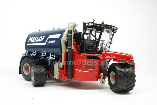 Rebuilt &amp; ND-VERVAET Hydro Trike XL, BLUE TANK + MEILOF LOGO 1:32 Marge Models  MM1819-Meilof-5