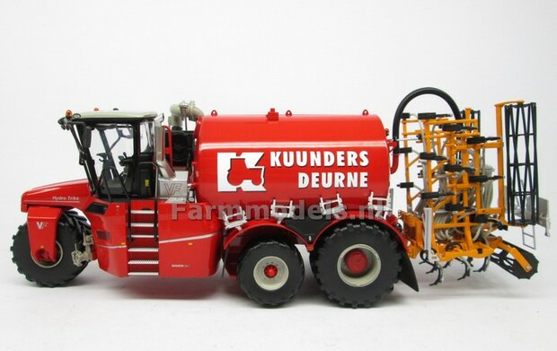 COMBISET: ND-VERVAET Hydro Trike XL, RED TANK + KUUNDERS LOGO + VMR VEENHUIS Bemester met verkruimelrollen 1:32 Marge Models  MM1819-KUUNDERS-5-COMBI