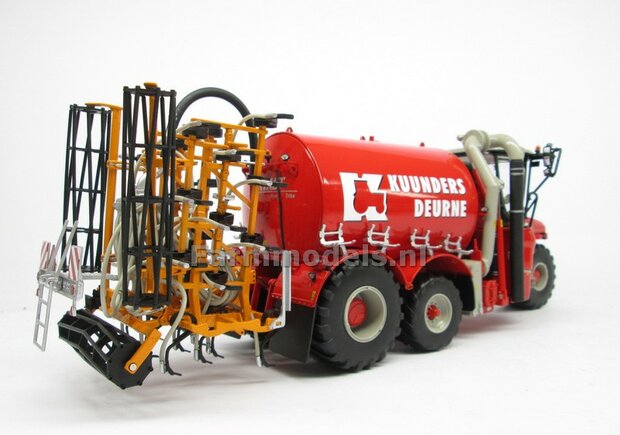 COMBISET: ND-VERVAET Hydro Trike XL, RED TANK + KUUNDERS LOGO + VMR VEENHUIS Bemester met verkruimelrollen 1:32 Marge Models  MM1819-KUUNDERS-5-COMBI