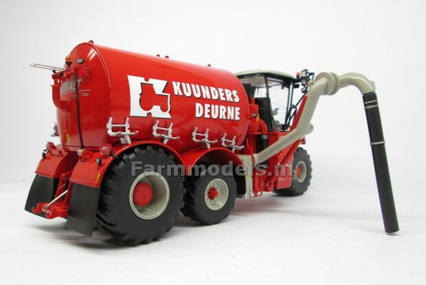 COMBISET: ND-VERVAET Hydro Trike XL, RED TANK + KUUNDERS LOGO + VMR VEENHUIS Bemester met verkruimelrollen 1:32 Marge Models  MM1819-KUUNDERS-5-COMBI