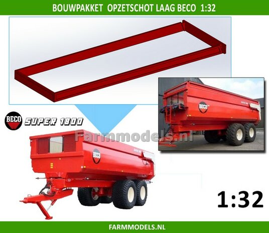 Opzetschot LAAG voor BECO Super 1800 AT BOUWKIT  1:32                      