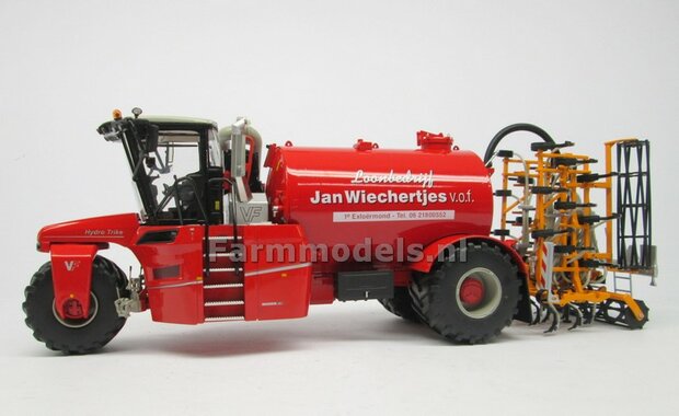 COMBISET: ND-VERVAET Hydro Trike + VEENHUIS Bouwlandbemester (Verkruimelrollen) RED TANK + Wiechertjes LOGO 1:32 Marge Models  MM1819-Wiechertjes-3-COMBI