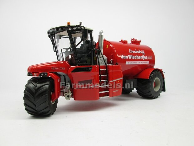 COMBISET: ND-VERVAET Hydro Trike + VEENHUIS Bouwlandbemester (Verkruimelrollen) RED TANK + Wiechertjes LOGO 1:32 Marge Models  MM1819-Wiechertjes-3-COMBI