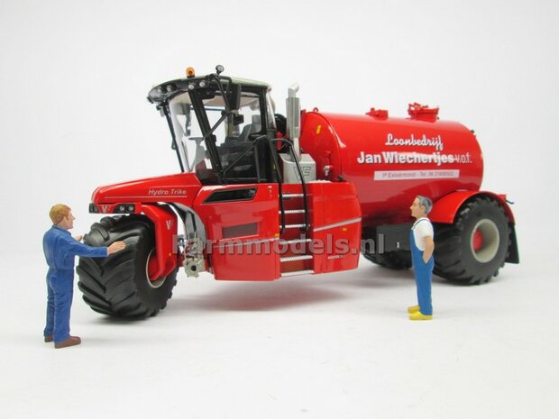 COMBISET: ND-VERVAET Hydro Trike + VEENHUIS Bouwlandbemester (Verkruimelrollen) RED TANK + Wiechertjes LOGO 1:32 Marge Models  MM1819-Wiechertjes-3-COMBI