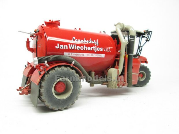 COMBISET: Dirty &amp; ND-VERVAET Hydro Trike STOF- &amp; MESTLOOK + VEENHUIS Bouwlandbemester (Verkruimelrollen) RED TANK + Wiechertjes LOGO 1:32   MM1819-Wiechertjes-3-COMBI-D