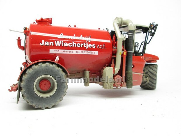 COMBISET: Dirty &amp; ND-VERVAET Hydro Trike STOF- &amp; MESTLOOK + VEENHUIS Bouwlandbemester (Verkruimelrollen) RED TANK + Wiechertjes LOGO 1:32   MM1819-Wiechertjes-3-COMBI-D