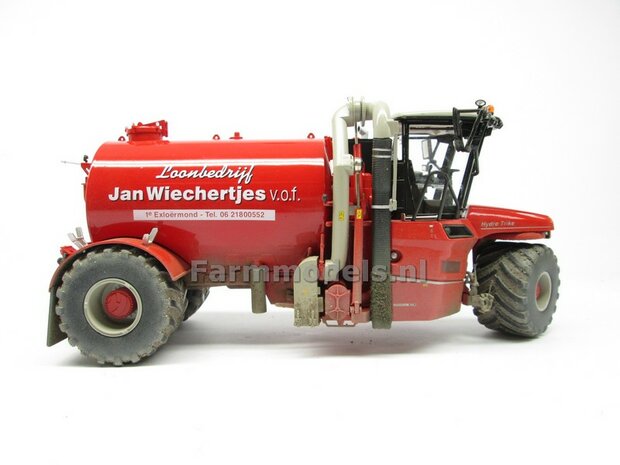 COMBISET: Dirty &amp; ND-VERVAET Hydro Trike STOF- &amp; MESTLOOK + VEENHUIS Bouwlandbemester (Verkruimelrollen) RED TANK + Wiechertjes LOGO 1:32   MM1819-Wiechertjes-3-COMBI-D