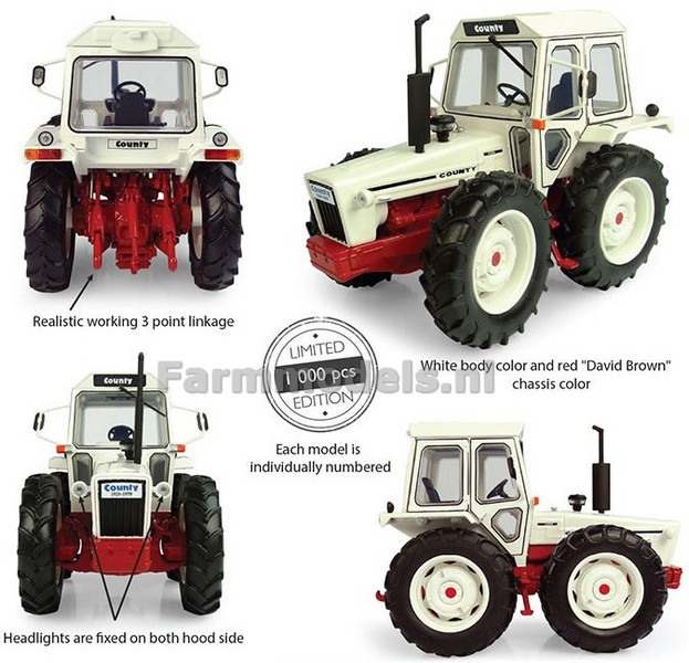 Ford County 1174 White Tractor Ltd 1000 Pcs 1/32 Model Universal Hobbies UH6214 for sale online 
