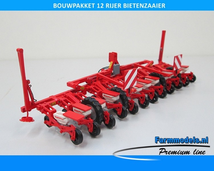 23925 12 rijer bietenzaaier bouwkit, 1:32 Farmmodels Premium Line