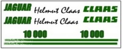 CLA-00910 Stickers Helmut Claas 10000