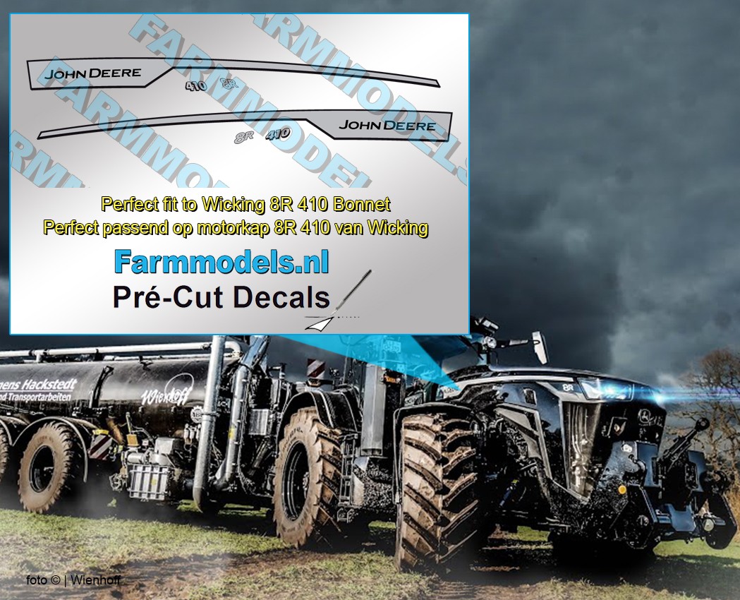 Chroma 55011 John Deere Treadplate - Etiqueta Metálica Estampada, Color